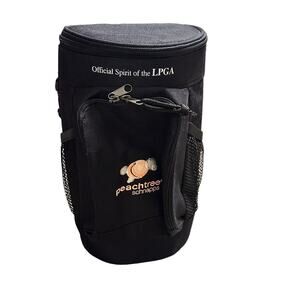 Peachtree Schnapps Official Spirit of the LPGA Golf Cooler Bag Black